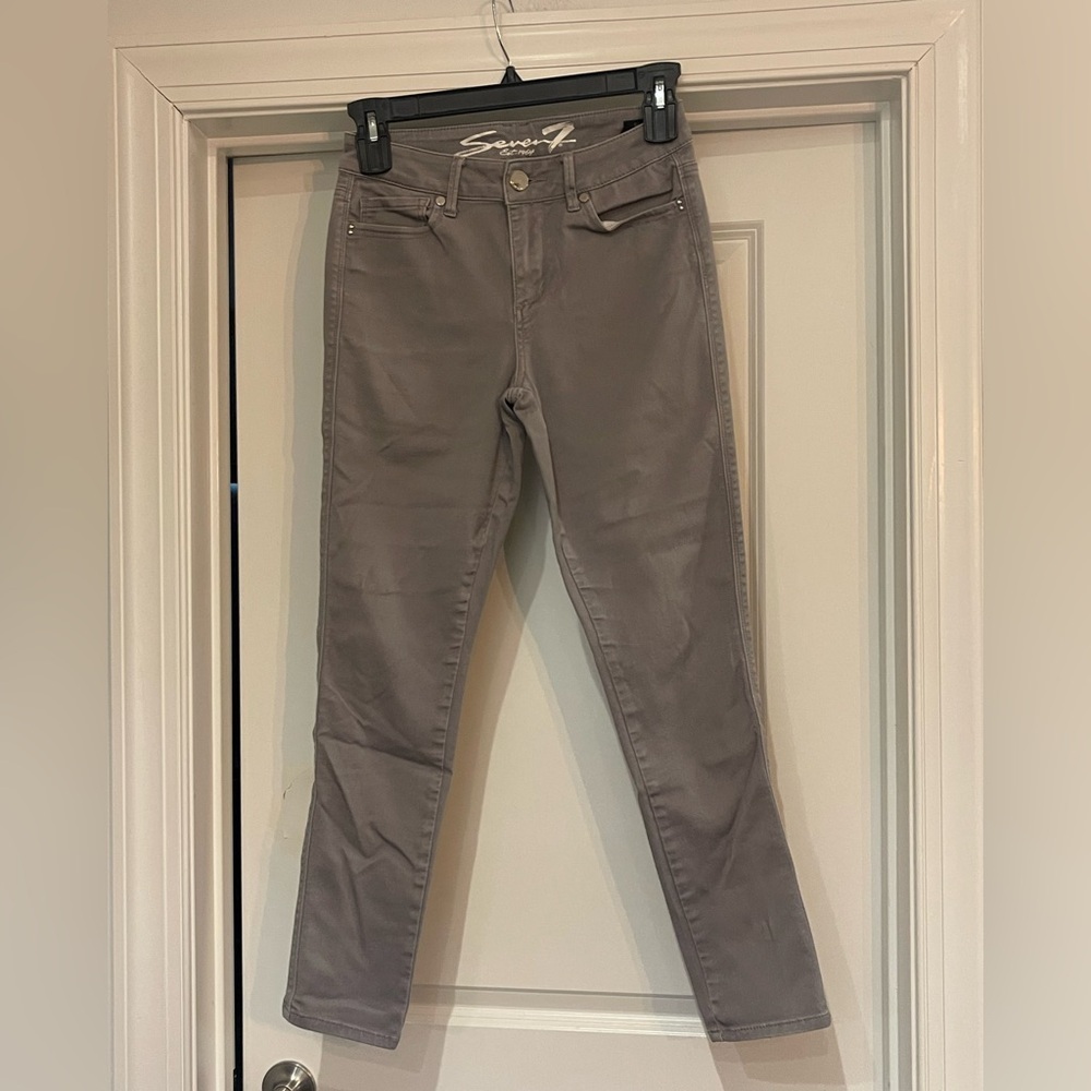 Seven7 Women's High rise Skinny Jeans in Gray